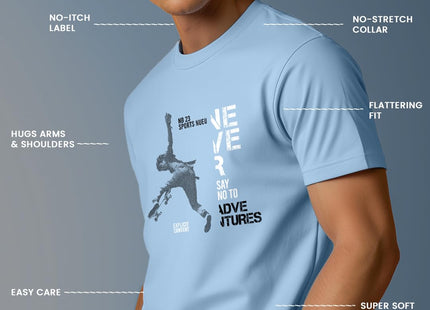 100% Cotton Tshirts for Men Combo Pack of 3 | Regular Fit | Printed | Round Neck Half Sleeve